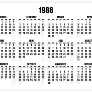 Kalender 1986 kalender-1986